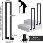 Barandilla metálica para escalera 110cm | Interior exterior balcón y pasillo