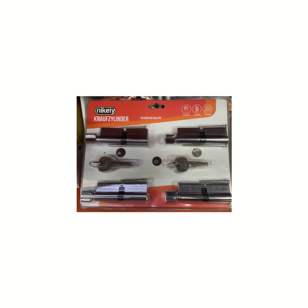 Set de cilindros para puerta con llaves | Para seguridad y recambio de cerraduras