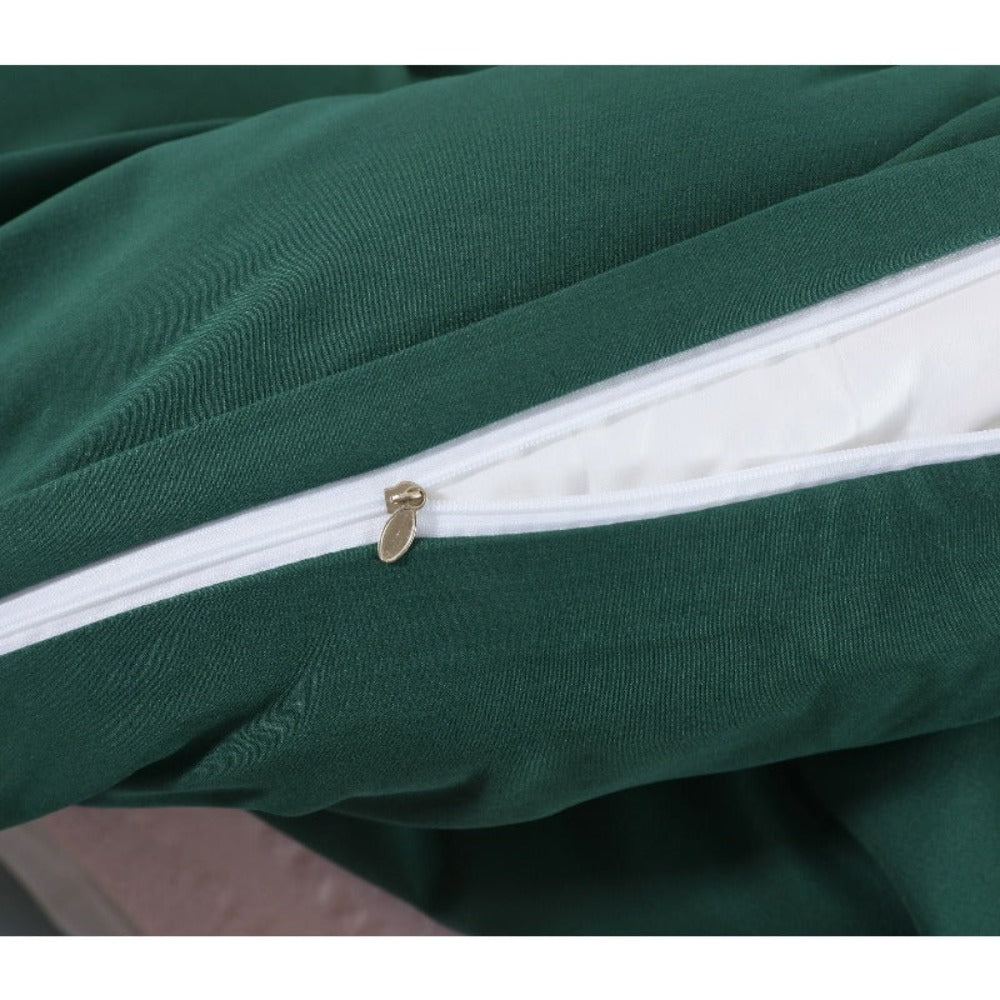 Juego de funda nórdica para cama 90-180 | Poliéster microfibra Incluye 1 funda de edredón y 1 funda de almohada (50×75 cm). Diseño liso, elegante y versátil. La funda de edredón puede utilizarse como colcha o sábana