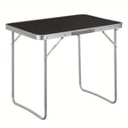 1pc Mesa de Exterior Mueble de Exterior para Camping Equipo de Senderismo Mesa de Camping Mesa Plegable Mesa de Viaje 70 X 50 X 60cm Estable Robusta Versátil Mesa Plegable de Jardín para Picnic Playa Uso de Ocio al Aire Libre Negra