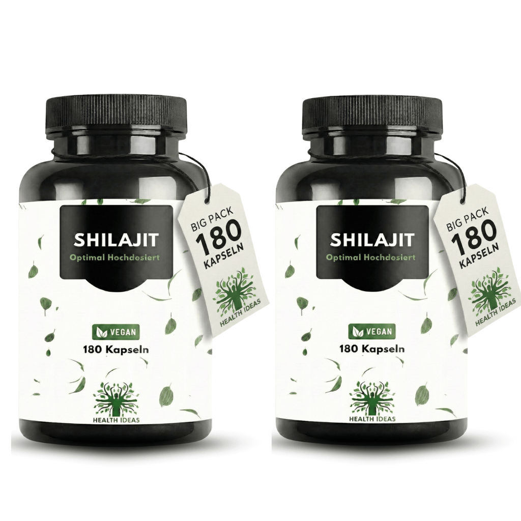 Cápsulas de Shilajit con Ácido Húmico y Minerales Traza – 1300 Mg por Dosis – 180 Cápsulas Veganas – Suplemento de Mumijo Shilajit para Adultos