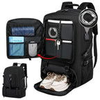 Mochila de Viaje para Cabina de Avion 45x30x20 para Vuelo Barato Equipaje de Mano y Espaciosa con Compartimento para Zapatos y Mochila Antirrobo Multifuncional para Viajes 2210.