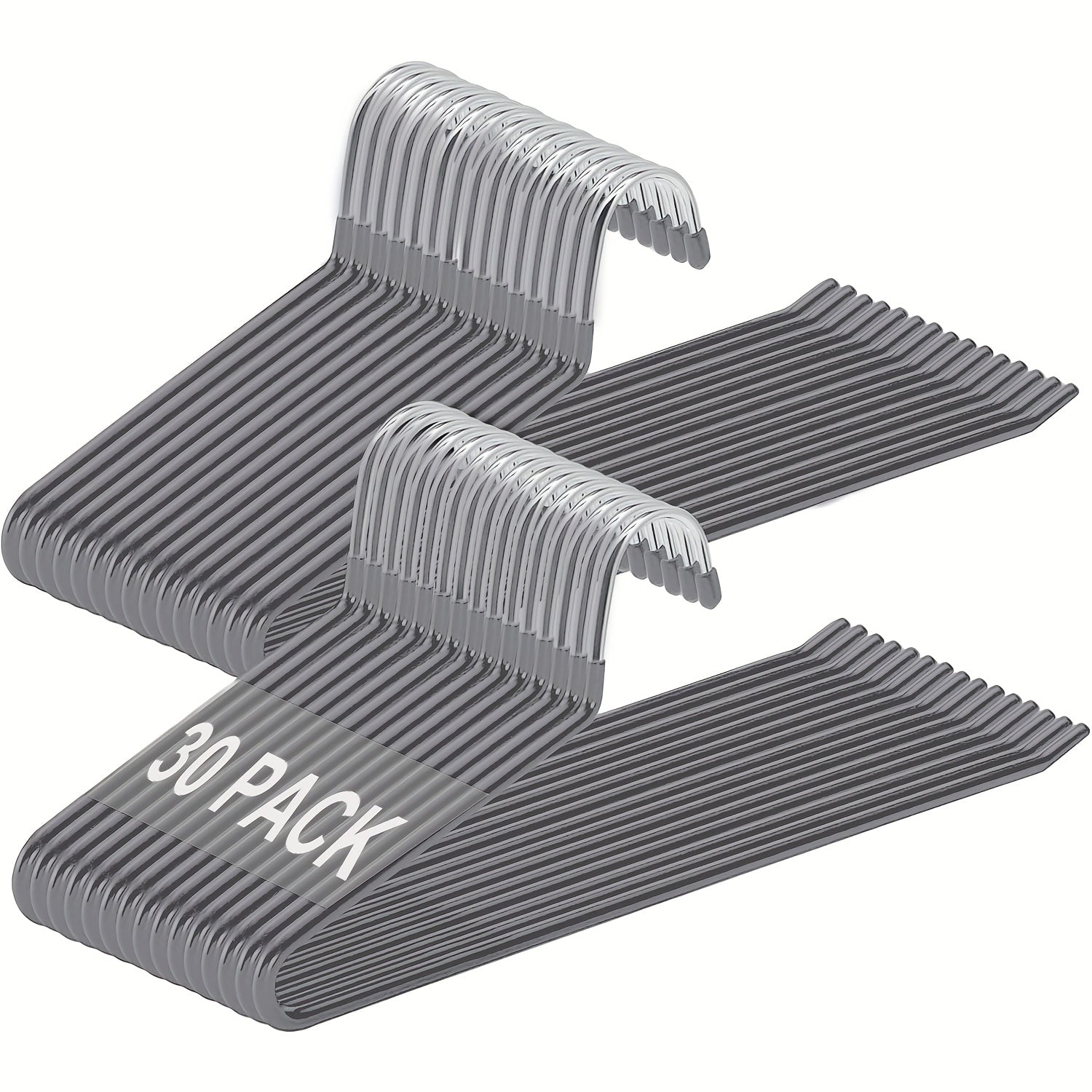 Perchas para ropa | 30 piezas de perchas para pantalones de metal dorado, perchas para pantalones de extremo abierto, almacenamiento de ropa