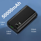 Power bank para carga durante viajes y uso diario | 50,000mAh