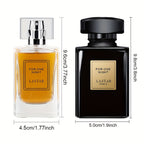 Combinación de Perfume para Hombres, Frutal con Notas de Cedro, Pachulí y Madera, 55ml Más Intenso, 50ml Ámbar Más Fresco, Fragancia Duradera, Fácil de Usar en Diferentes Ocasiones, Colonia para Hombres, Uso Diario o como Regalo para Hombres