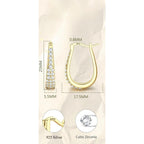 Pendientes de aro huggie de plata 925 para mujer, hipoalergénicos, dorados, listos para fiesta y para regalar, incluye caja de regalo prémium