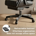 Silla de gaming ergonómica con acolchado de resorte ultrasuave, silla de oficina con reposacabezas y soporte lumbar, ángulo de inclinación y reposapiés ajustables, hecha de piel sintética duradera, regalos para novio