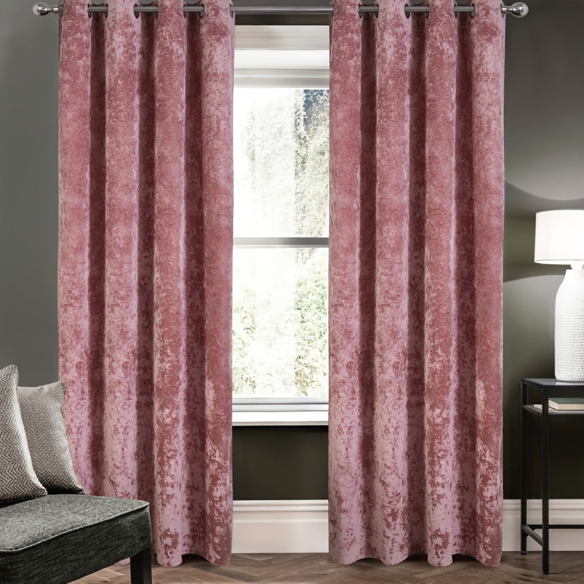 1 unidad - Cortinas opacas de tela gruesa de terciopelo de hielo, grado de sombreado superior al 85%, tamaño 140X260CM, varios colores, verticales y hermosas, sombreado y a prueba de viento, lavables a máquina, no se encogen, no se decoloran