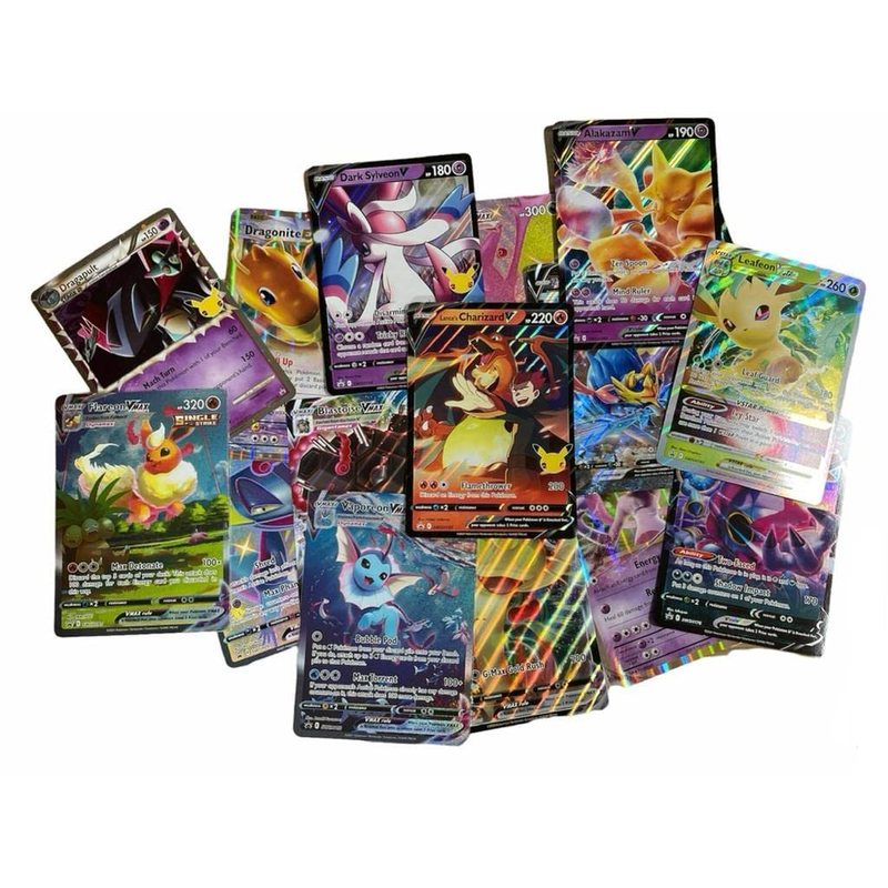 Paquete de 2 Cartas Jumbo Oficiales de Pokémon en Formato Xxl (Inglés) – Rareza Aleatoria (V/Vmax/Gx/Holo)
