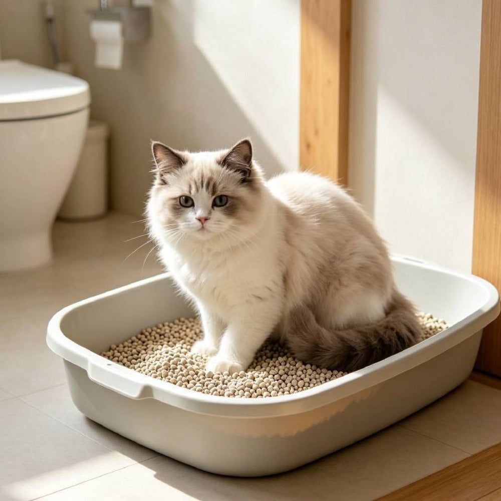 Arena para gatos con tofu perfutado, 6 l (1 paquete), original, arena para gatos con manzana, lavanda, limón y fibra de soja.