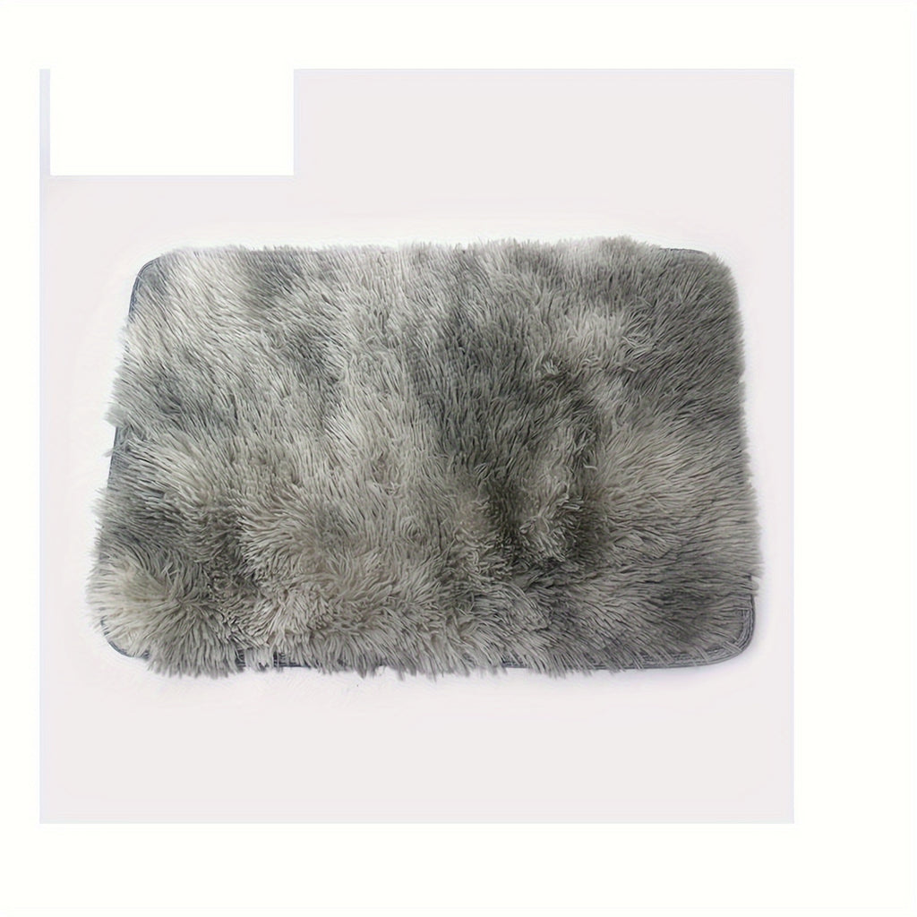 1 alfombra suave de felpa, alfombra de felpa antideslizante, alfombra suave de felpa para mesita de noche, alfombra tie-dye para sala de estar, decoración del hogar, alfombra para dormir mascotas, alfombra para dormitorio y sala de estar, decoración de la