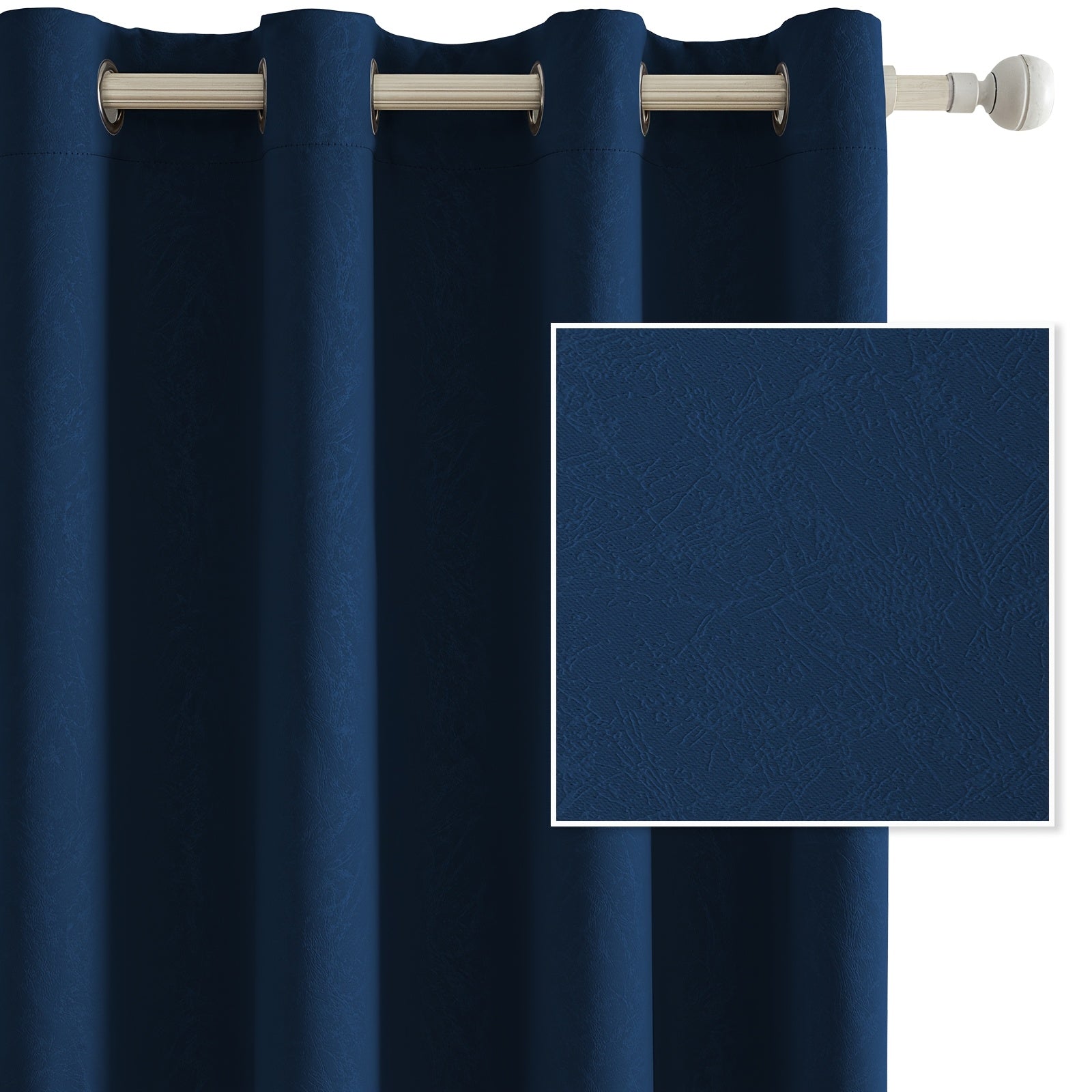Cortinas Opacas Ystyle para Interiores 2 Piezas, 140 x 280 cm, Cortinas Térmicas para Dormitorio con Anillas, Cortinas Aislantes Acústicas para Sala, Cortinas Térmicas Aislantes de Frío y Calor, Beige