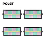 POLET 200W LEDRGBW 4 en 1 luz estroboscópica con partición 8+8 blanca 8000K DMX512 superbrillante para DJ, lavado, bodas, bar, efectos de iluminación escénica estroboscópica para fiestas, clubes y espectáculos