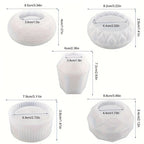 Molde de silicona multi-cámara de 5 piezas para macetas de flores, jarrones y macetas de plantas suculentas - Moldes reutilizables de forma irregular para cemento/epoxi/resina de yeso con diseño de cerámica y portalápices, macetas de arcilla, fácil libera