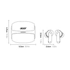 Auriculares Bluetooth | [Acer Oficial Original] 2026 Nuevos Auriculares Inalámbricos Estéreo TWS con Cancelación Activa de Ruido ANC, Reducción