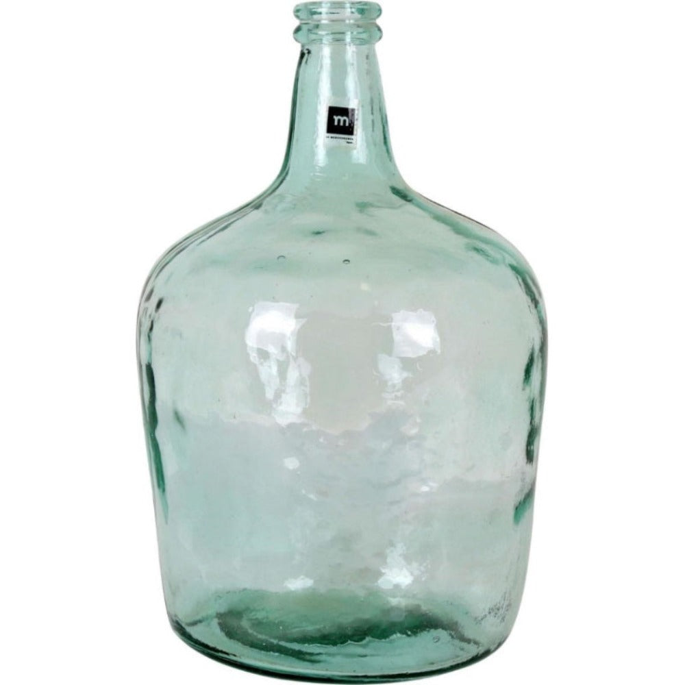 LILI HOME Damajuana Jarrón Garrafa de Vidrio Reciclado – Estilo Mediterráneo Artesanal desde 4L hasta 16L Un objeto atemporal que une diseño, sostenibilidad y calidez. Cada pieza es única, soplada a mano con un acabado que conserva la belleza natural del