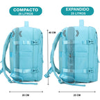 Mochila de cabina expandible 40x25x20-25cm | compartimiento para zapatillas | Mochila casual compatible con portátil 14 pulgadas