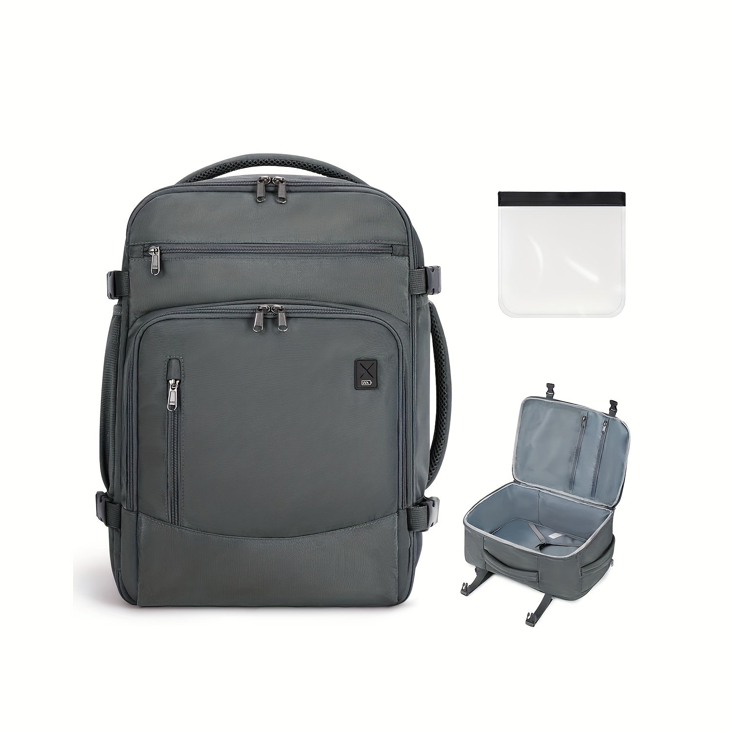 Mochila de Viaje de 30L para Debajo del Asiento con Compartimento para Laptop, Ideal para Avión y Uso Diario | Correas Acolchadas y Sistema de Organización, Equipaje de Mano Unisex, Regalo de Navidad