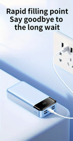 Suministro de Energía Móvil de Gran Capacidad de 50000mAh, con Pantalla LED, Linterna y Reserva de Energía de Emergencia, Carga Rápida de 22.5W - Luz de Camping para Exteriores, Adecuada para Teléfonos, Android y Dispositivos Digitales, Regalo de Vacacion