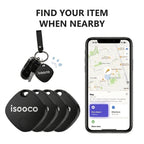 Pack de localizadores inteligentes para llaves, bolsos y objetos personales