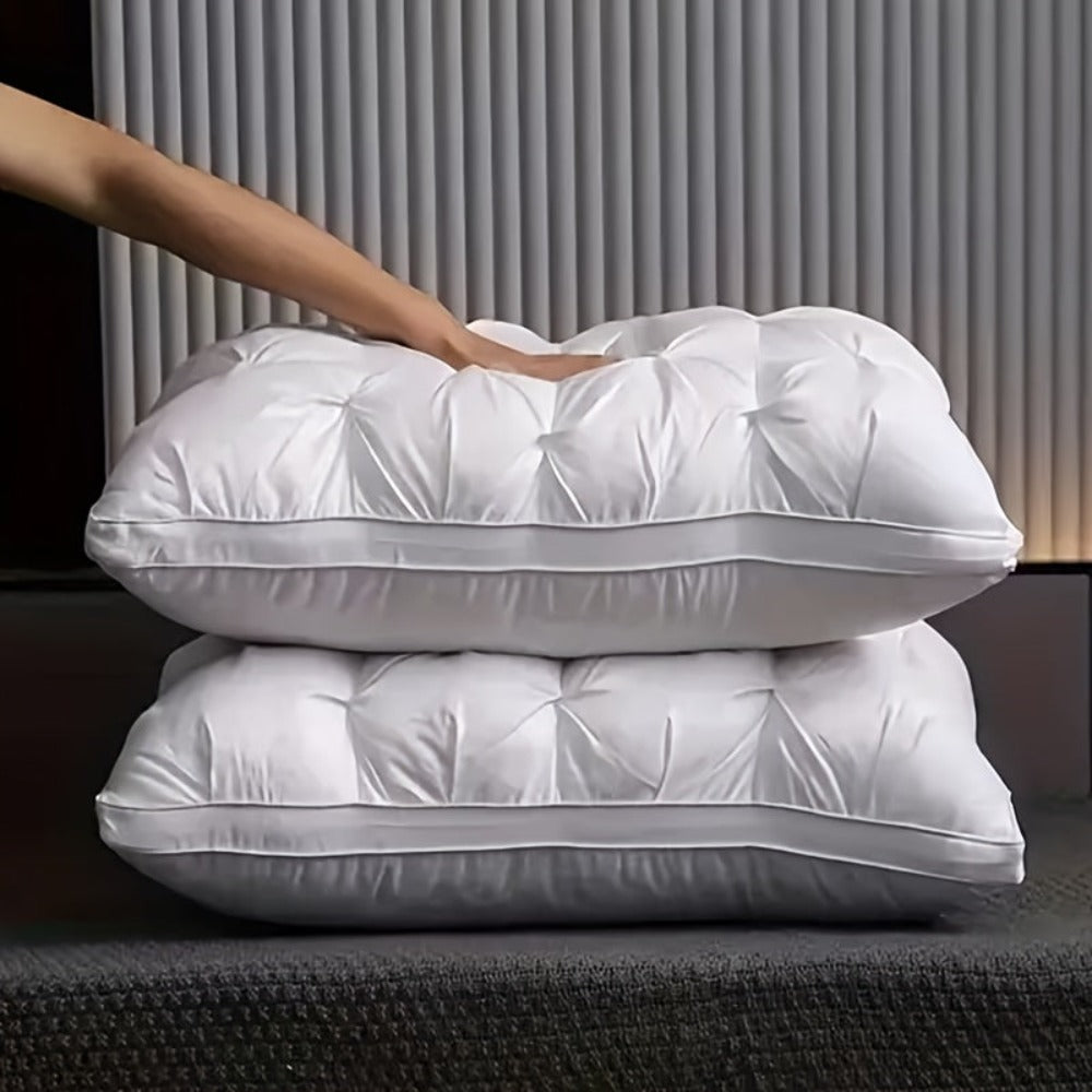 Almohada Premium Hotel Honghu, Material de Fibra Coreana Mejorado, Suavidad de Cinco Estrellas