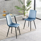 Sillas de comedor MCC Direct en conjunto de 4 piezas Hechas de terciopelo, patas de metal, sillas Lexi, sillas de diseño