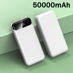 Baterías externas | Batería portátil de gran capacidad 50000mAh con carga rápida PD22.5W, doble puerto USB de salida/pantalla LED de energía
