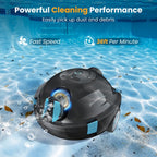 Limpiadora de piscina automática inalámbrica INSE Y10 - Segura para natación familiar (niños y adultos), succión de 27500 Pa, cesta de filtro de gran capacidad de 2.2 L, IPX8, apta para piscinas de más de 2.5 m de profundidad, autoestacionamiento, impresc