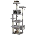 Árbol rascador para gatos 184 cm | Juego descanso escalada y cuidado de uñas