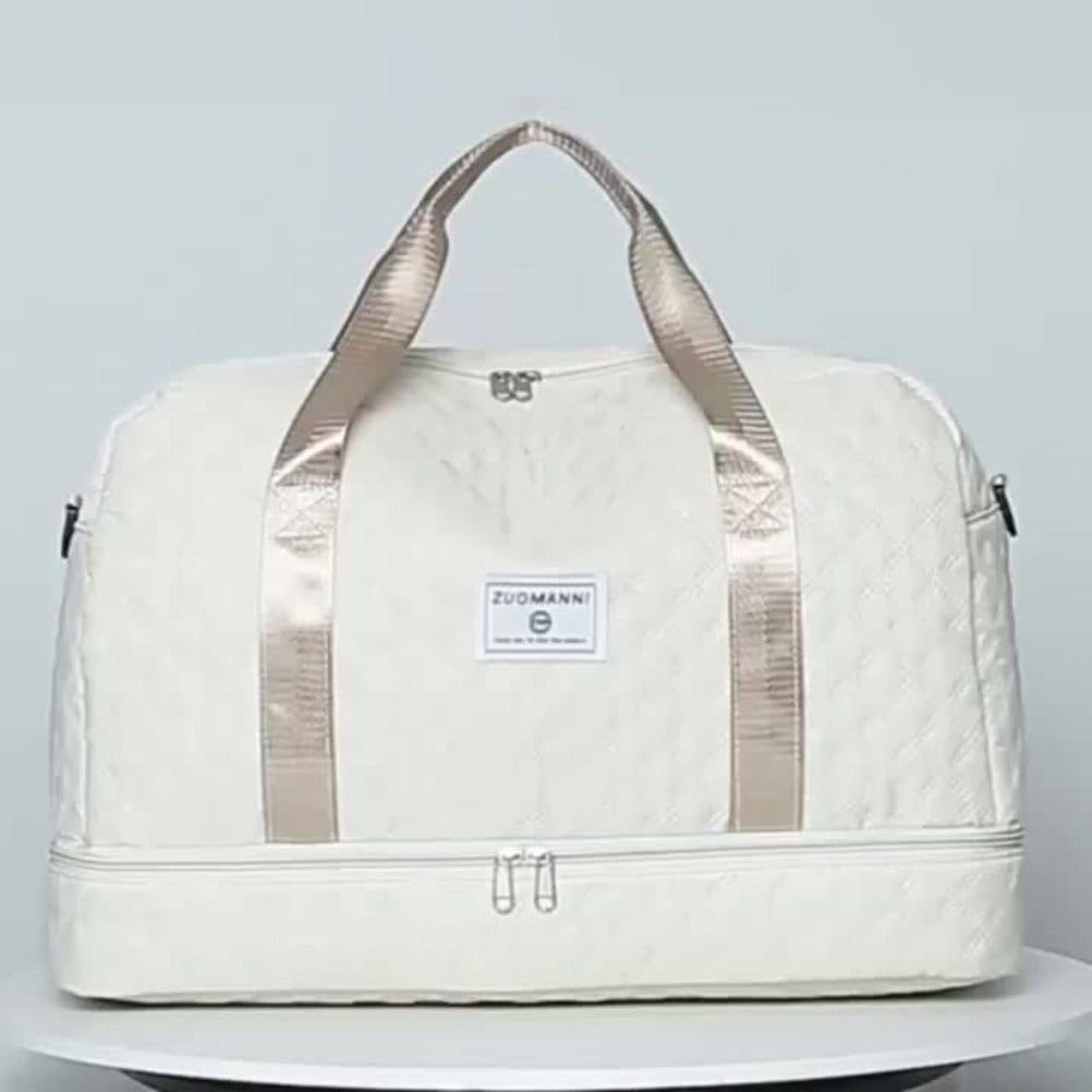 Bolso de Fitness Moda Exterior Corto Bolso de Viaje para Mujer Bolso de Equipaje Plegable de Ocio y Moda de Gran Capacidad para Viajes de Negocios Portátil