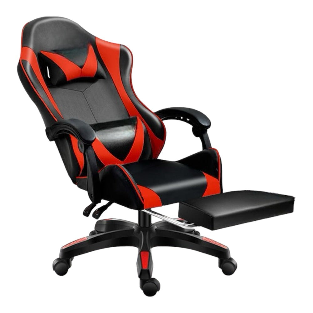 Silla Gaming para Escritorio, Oficina y Juegos Online Giratoria. Silla Cmoda de Altura Ajustable para Gaming ergonmica, de piel sintética. Silla racing de gaming videojuegos y de oficina. Es ergonmica y con diseño moderno (S001 7499 8499 )