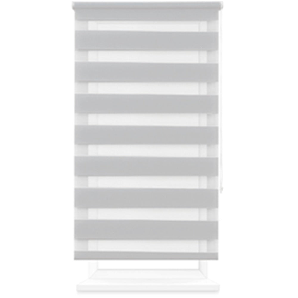 Estor enrollable de día y noche de doble capa, sin taladro, fácil instalación, resistente y duradero