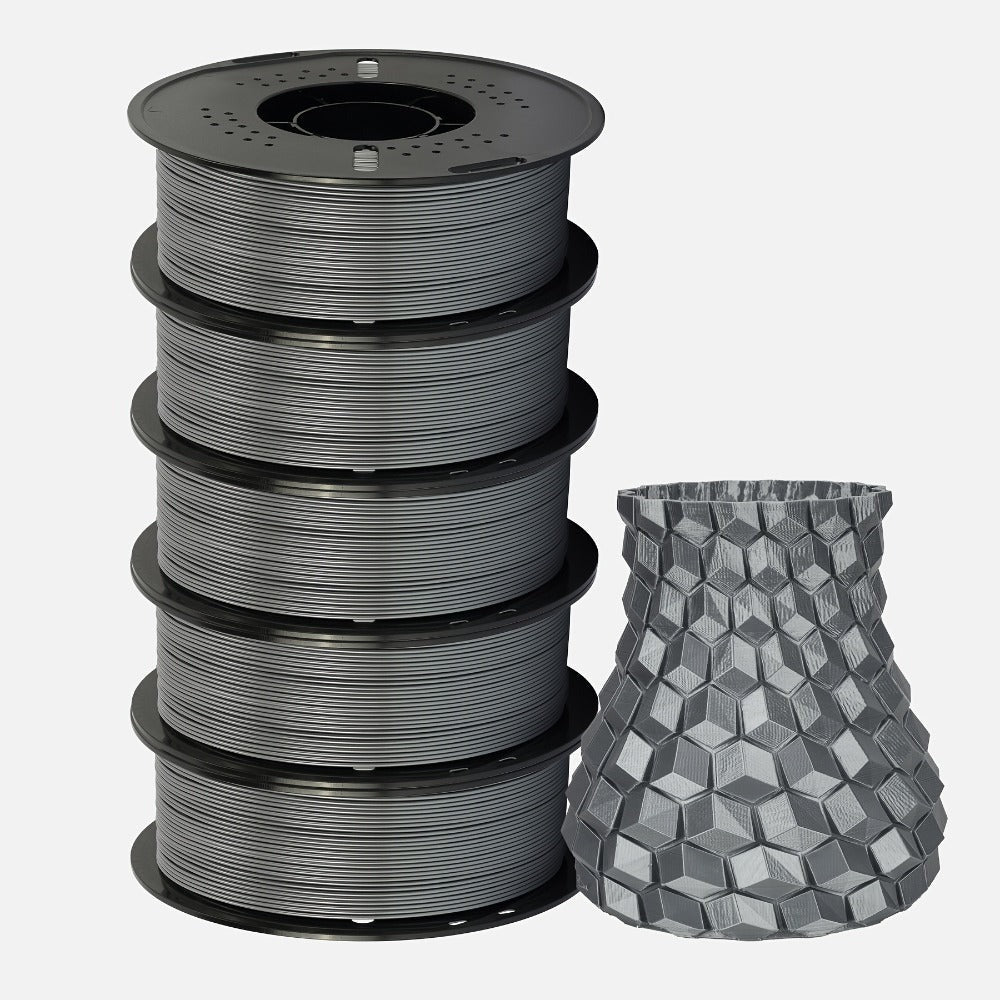 Filamento PETG 1.75mm 11Lbs 2.2LBS (1Kg)/Carrete de Alta Precisión Buena Resistencia al Impacto Filamento para Impresora 3D Negro Blanco Gris Materiales para Impresora 3D