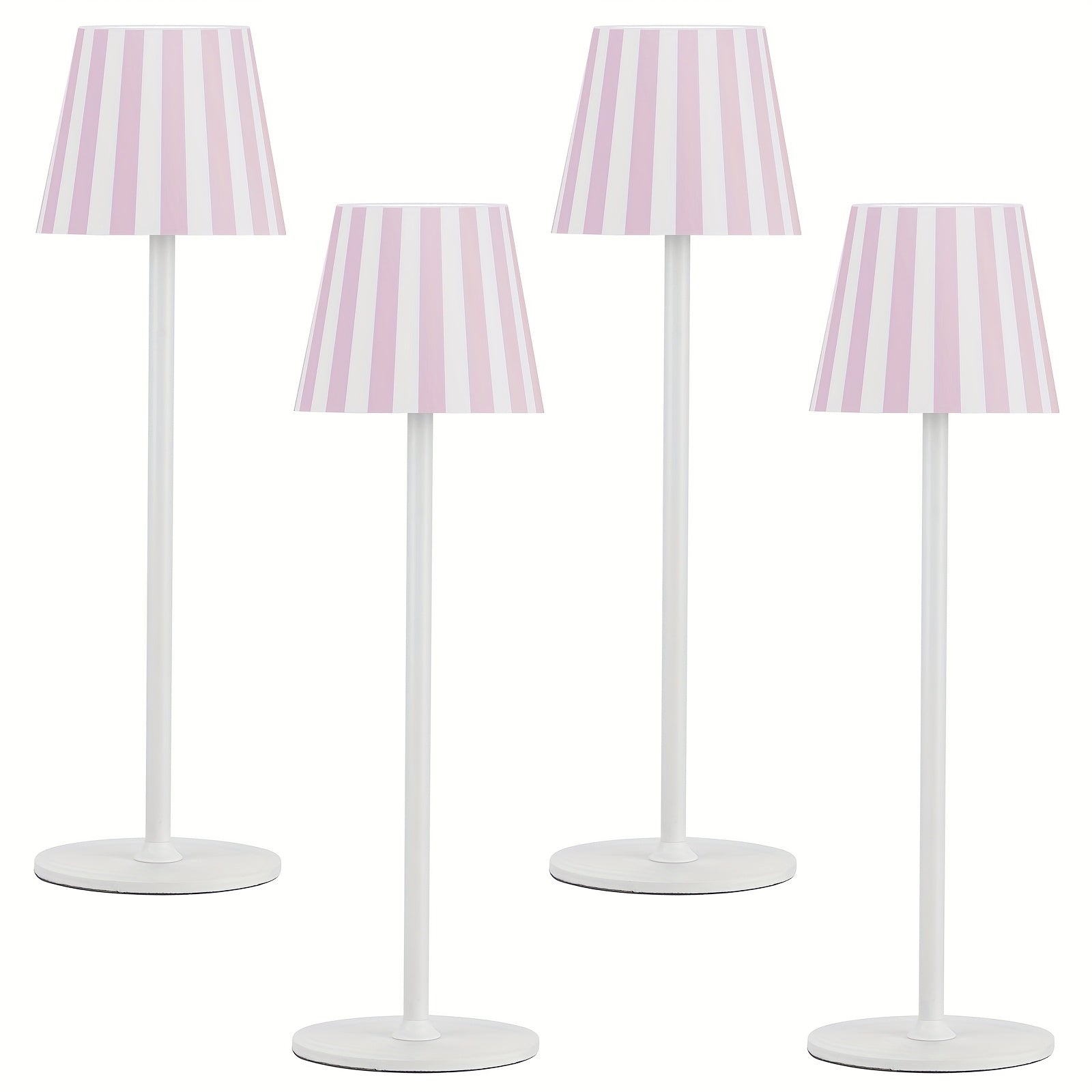 Paquete de 2/4 Lámpara de Mesa Inalámbrica LED, Lámpara de Escritorio Recargable de 4000Mah con Luz Nocturna Táctil IPX7 Diseño Minimalista Inalámbrico Para/Restaurante/Dormitorio/Exterior