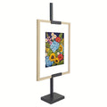 Soporte de Caballete para Artista, Caballete Dorado Ajustable, Juego de Soportes para Pintura al Óleo con Marco, Estante Decorativo para Colgar Cuadros, Ideal para Lienzo y Dibujo, Exhibición en Mesa o Suelo, Tablero de Dibujo