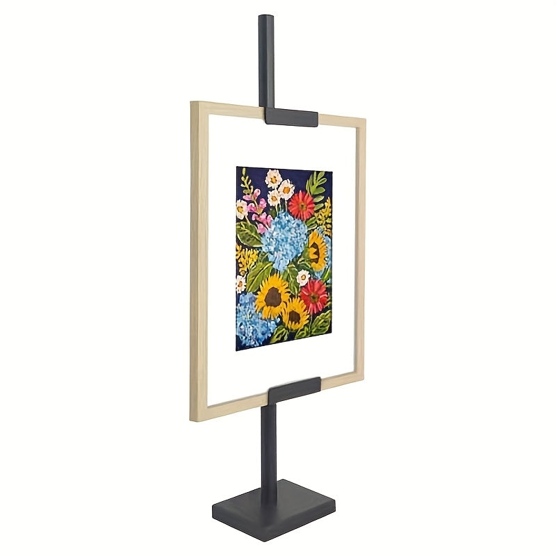 Soporte de Caballete para Artista, Caballete Dorado Ajustable, Juego de Soportes para Pintura al Óleo con Marco, Estante Decorativo para Colgar Cuadros, Ideal para Lienzo y Dibujo, Exhibición en Mesa o Suelo, Tablero de Dibujo