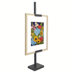 Soporte de Caballete para Artista, Caballete Dorado Ajustable, Juego de Soportes para Pintura al Óleo con Marco, Estante Decorativo para Colgar Cuadros, Ideal para Lienzo y Dibujo, Exhibición en Mesa o Suelo, Tablero de Dibujo
