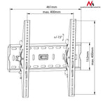 Soporte Universal para TV de 26 a 65 Pulgadas, Máx. 45 kg, VESA 400x400, MC-778