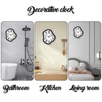 Reloj de pared moderno abstracto de madera derretida - Diseño contemporáneo en blanco y , reloj de cuarzo silencioso irregular de 30.48-40.64 cm a pilas para sala de estar, oficina, dormitorio, decoración de galería - Regalo ideal de decoración moderna pa