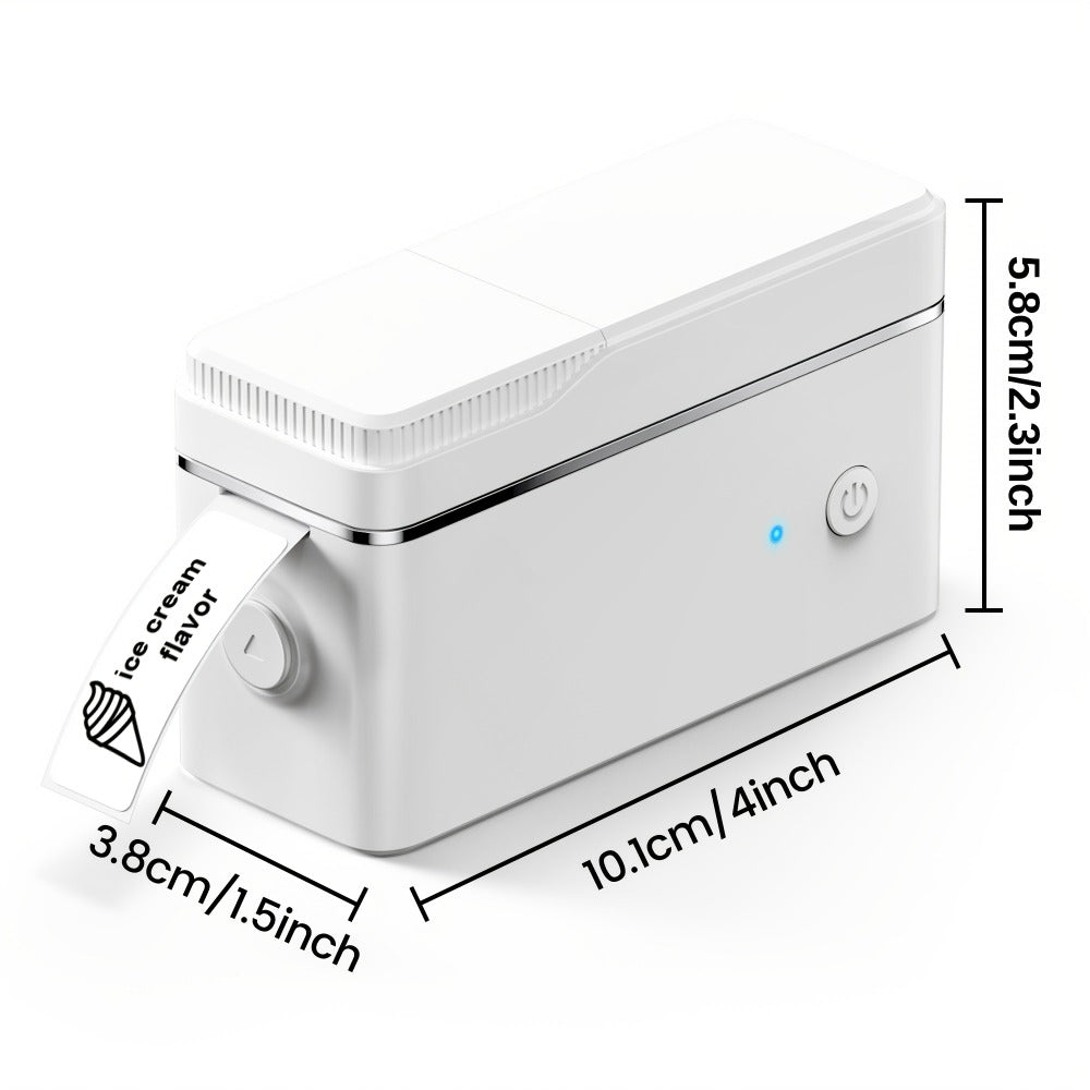 Dispositivo de Etiquetadora P31B con Cinta, Impresora Térmica Compacta, Impresora de Etiquetas Inalámbrica para Organizar Almacenamiento en Oficina y Hogar, Mini Creador de Stickers con Varios Plantillas