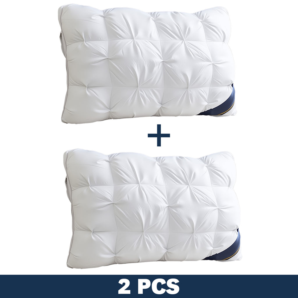 Juego de 2 almohadas de cama de calidad hotelera – Almohadas de apoyo suaves y respetuosas con la piel con alta resiliencia, comodidad transpirable para quienes duermen de lado, boca arriba y boca abajo, almohadas de cama para toda estación, acogedor rega