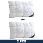 Juego de 2 almohadas de cama de calidad hotelera – Almohadas de apoyo suaves y respetuosas con la piel con alta resiliencia, comodidad transpirable para quienes duermen de lado, boca arriba y boca abajo, almohadas de cama para toda estación, acogedor rega