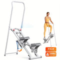 MERACH Stepper para Ejercicio en Casa, Nueva Versión de Máquina de Escalada Vertical para Entrenamiento de Cuerpo Completo, Escaladora Plegable Compacta con Rango de Pasos Extendido, Manillar y Pedales Ajustables, Equipo de Ejercicio para Uso en el Hogar,