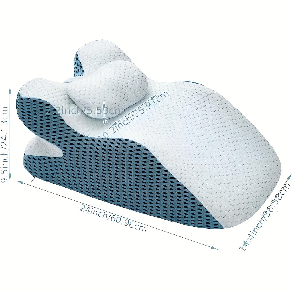 Almohada de cama | Almohada de espuma viscoelástica diseñada ergonomicamente para el cuerpo humano, destinada a aliviar el dolor de cuello y