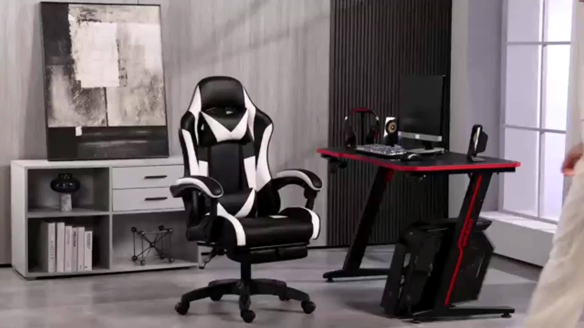 Silla de oficina para teletrabajo y estudio | metal y ajustable