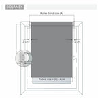 Persiana Enrollable para Ventana • CREMA • 32 tamaños • BOJANEK MINI PERSIANA ENROLLABLE • soportes ajustables • instalación sin taladro • persiana con mecanismo de cadena • cubierta protectora solar • ideal para salas, dormitorios, cocinas, oficinas • pe