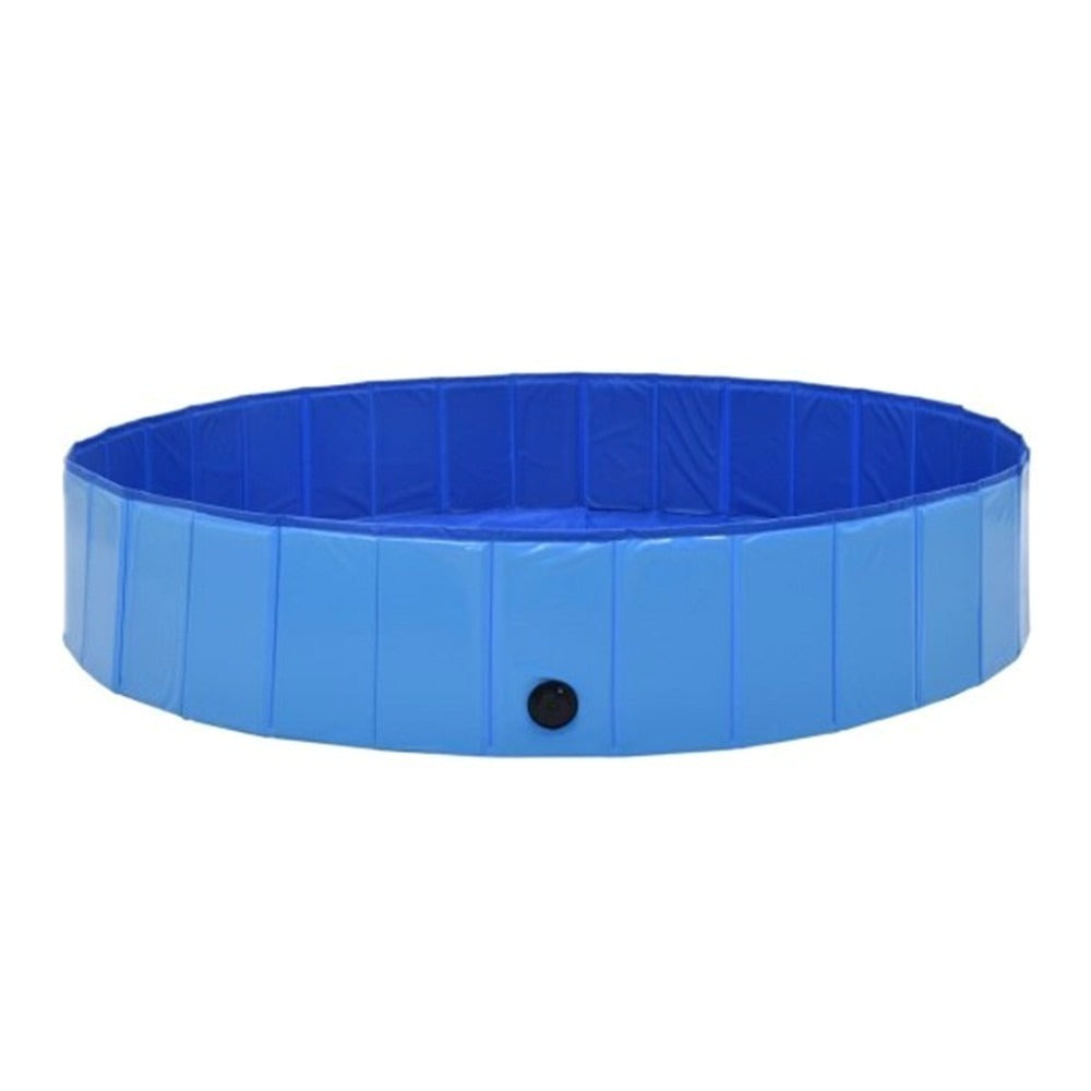 Piscina Plegable para Perros Gatos Bañera Portátil para Mascotas Plegable PVC y Resistente 80x20cm