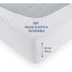 Protector de Colchón – Transpirable e Impermeable,Banda Elástica Ajustable hasta 30 cm