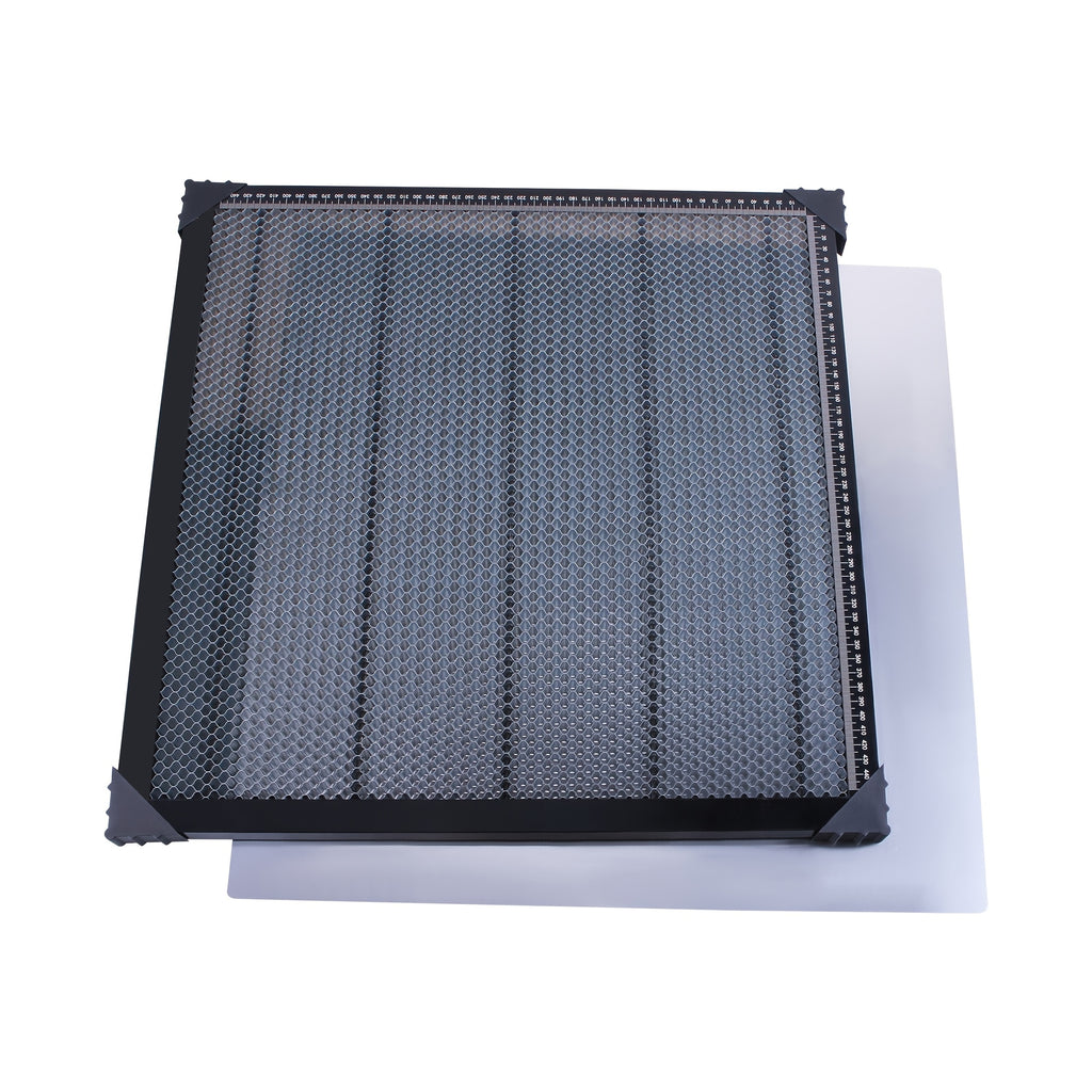 1pc Mesa de trabajo de panal de 50.8cm X 50.8cm X 2.29cm, Panel de corte de grabador láser de altura de 22mm de grosor con protectores de borde