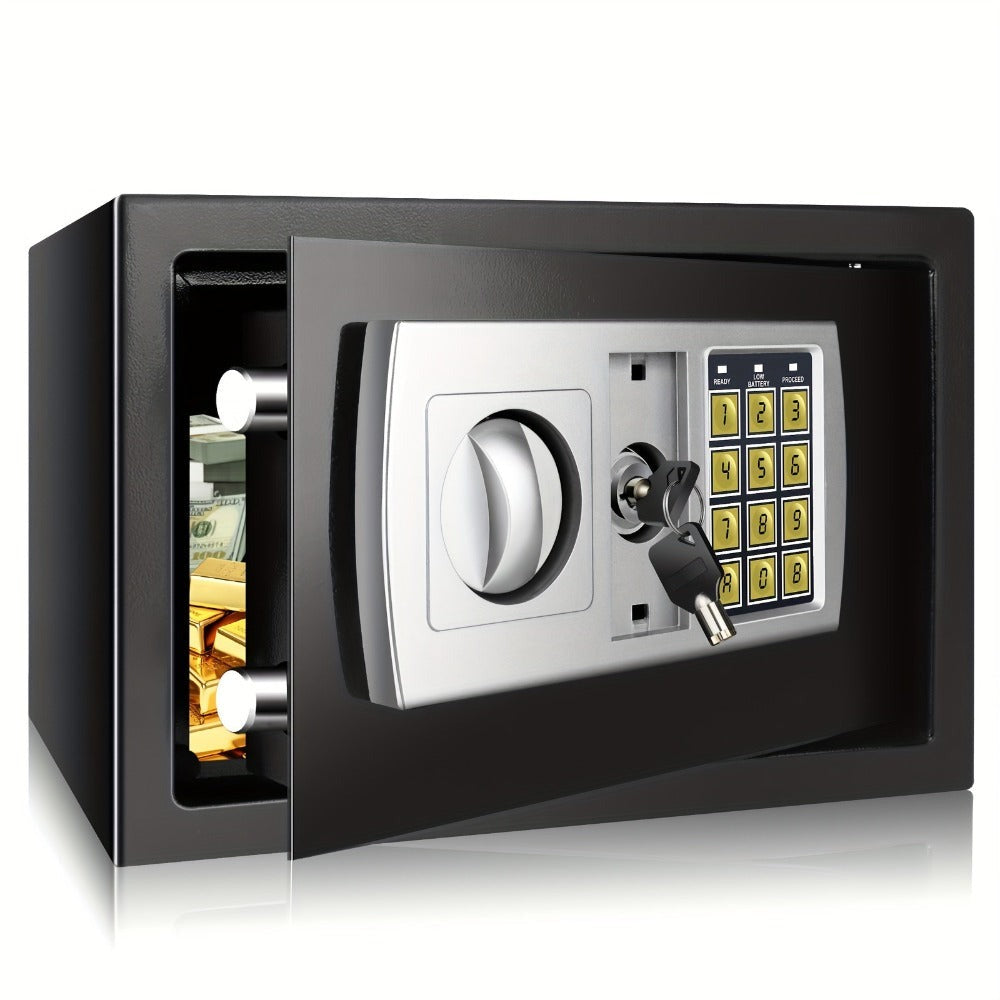 Caja Fuerte de Seguridad para Ropa y Objetos de Valor, Caja Fuerte Digital con 2 Llaves para Negocios, Dinero, Joyas y Objetos de Valor, Ideal como Regalo de Halloween o Navidad